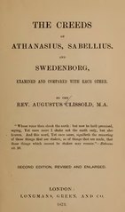 The Creeds of Athanasius, Sabellius and Swedenborg Examined and Compared with Each Other