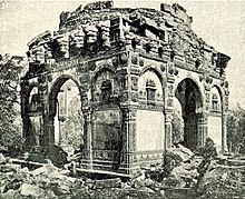 Ruined tomb at Champaner, 1893 Tomb at Champaner Gujarat India AD 1500.jpg