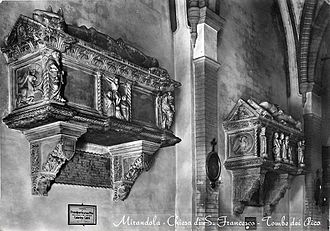 The Pico family memorial in the Church of San Francesco in Mirandola Tombe dei Pico - chiesa di S Francesco.jpg