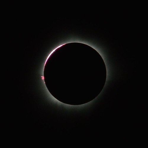 Totality with Baily's beads from Balikpapan, Indonesia