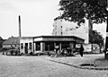 Schlichtingstraße. In der Bildmitte die Feuerwache Süd (Prüne 44), September 1949