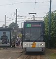 De Antwerpse tramlijn 10 op de eerste dag van zijn verlenging naar P+R Schoonselhof