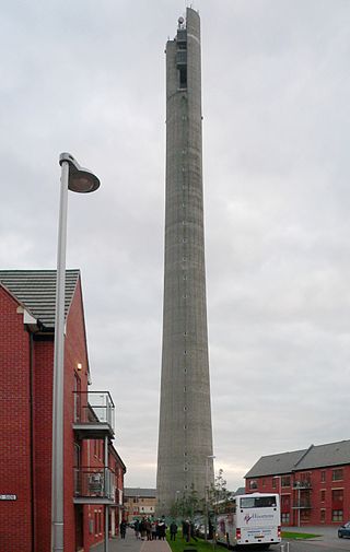 <span class="mw-page-title-main">National Lift Tower</span> Lift-testing tower and landmark in Northampton, England