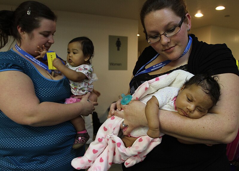 File:US Navy 110324-N-0640G-016 ennifer King, front, and Ashley Williams, both from the Child Development Center at Travis AFB,.jpg