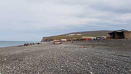 Uelen beach on Arctic Ocean, August 2018