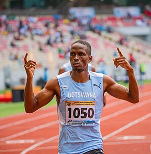 Victor Ntweng bei den Afrikameisterschaften 2024 in Douala