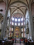 Santa Maria Gloriosa dei Frari-kyrkan med Jungfru Marie himmelsfärd i bakgrunden.