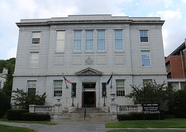 The Vermont Supreme Court's building in Montpelier.