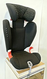 Child safety seat Seat designed to protect children during traffic collisions