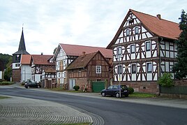In the center of Pferdsdorf / Rhön (2012)
