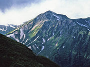 Gunung Washiba dilihat dari Vila Gunung Sugoroku