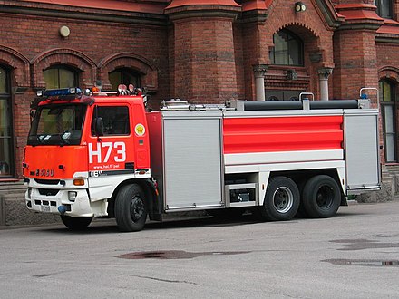 A water tender in Finland
