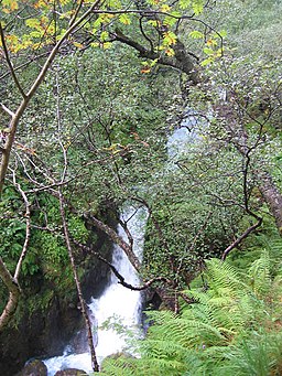 Waterfall on Allt Coire Gabhail - geograph.org.uk - 189568