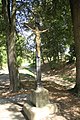Čeština: Kříž u hřbitova v Rájci-Jestřebí, okr. Blansko. English: Wayside cross near cemetery in Rájec-Jestřebí, Blansko District.