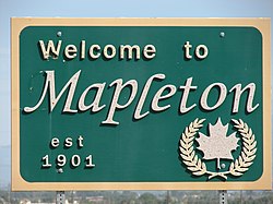 Welcome to Mapleton sign.JPG