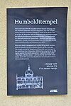 Humboldttempel - Gedenktafel