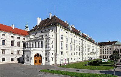 The official residence of the Austrian President since 1946: The Leopoldine Wing of the Hofburg in Vienna.