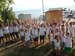 School students at the Wiki Camp Doyran 2018