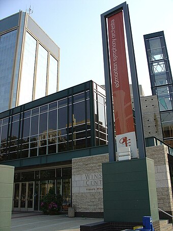 Francis Winspear Centre for Music is a performing arts centre in downtown Edmonton. The centre is home to the Edmonton Symphony Orchestra.