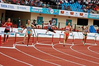 Heat 1 Women 400m Hurdles Arpitha M Of India In Action.jpg