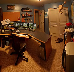 "A home office in Montana, United States"