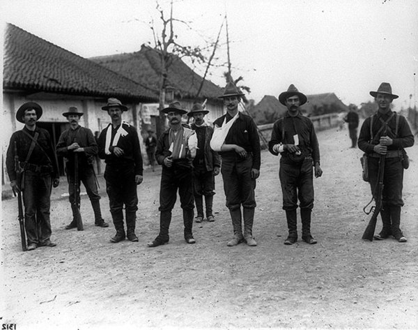 Wounded soldiers during the Philippine–American War.