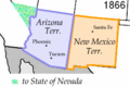 Le Territoire du Nouveau-Mexique et le Territoire de l'Arizona.