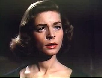 Bacall in the film Written on the Wind (1956)
