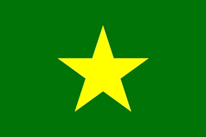 Yellow star on green.png