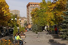 Moskou-park aan de Gevorg Kochar-straat