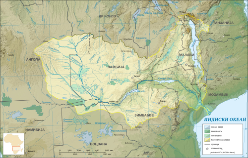 Река замбези карта