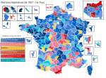 Vignette pour Fichier:Élections législatives françaises de 1967- Premier tour par circonscription.svg