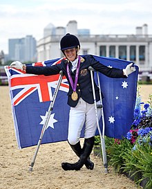 Formosa wearing her gold medal at the 2012 London Paralympics 010912 - Joann Formosa - 3b - 2012 Summer Paralympics (02).jpg