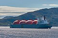 * Nomination: Port side aft of LNG tanker 'Arctic Discoverer' at anchor on Hammerfest roads --Virtual-Pano 07:08, 6 October 2023 (UTC) * * Review needed