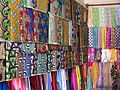 Batik fabric store in Tanji