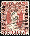 1 d bright red, double POSTAGE 1870 SG60