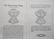 'The Emancipation Waist.' Excerpt from 'Catalog of Dress Reform and Other Sanitary Under-Garments For Ladies and Children' George Frost and Co., Boston Mass June 1, 1876. 1876- Catalog- -The Emancipation Waist- edited edited.jpg