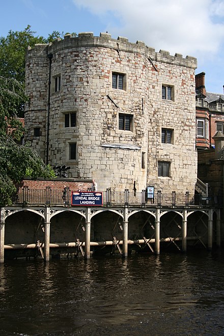 Fancy your own castle? Lendal Tower from across the Ouse.