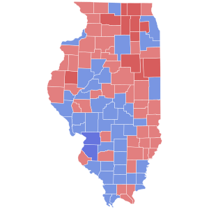 1964 Illinois gubernatorial election results map by county.svg