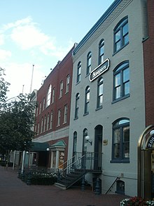 Facades of some of the houses 2000 Block of Eye Street, NW, GWU - facade.JPG
