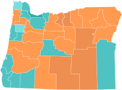 2006 Oregon Supreme Court runoff election results.svg