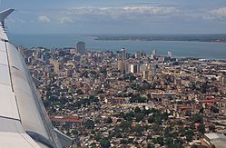 Vista aerea di Maputo