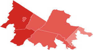 2010 general election in Virginia's 10th congressional district by county.svg