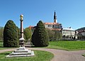 Blick vom Schlosspark zum Schloss