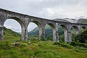 Glenfinnan Viaduct in Scotland.