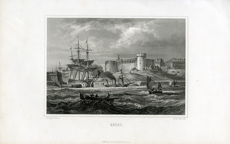 File:4Fi277 Port de Brest - Un navire sortant de la Penfeld.jpg