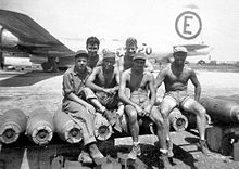 504th Bombardment Group bomb loaders 1945 504th Bombardment Group bomb loaders 1945.jpg
