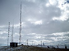 The eastern half of the mountain contains most of the TV and FM transmitters.