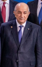 Abdelmadjid Tebboune, President of Algeria since 2019 Abdelmadjid Tebboune 20200119.jpg