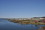 Thumbnail for File:Aberdeen, WA - Downtown &amp; Wishkah River from Rt 101.jpg